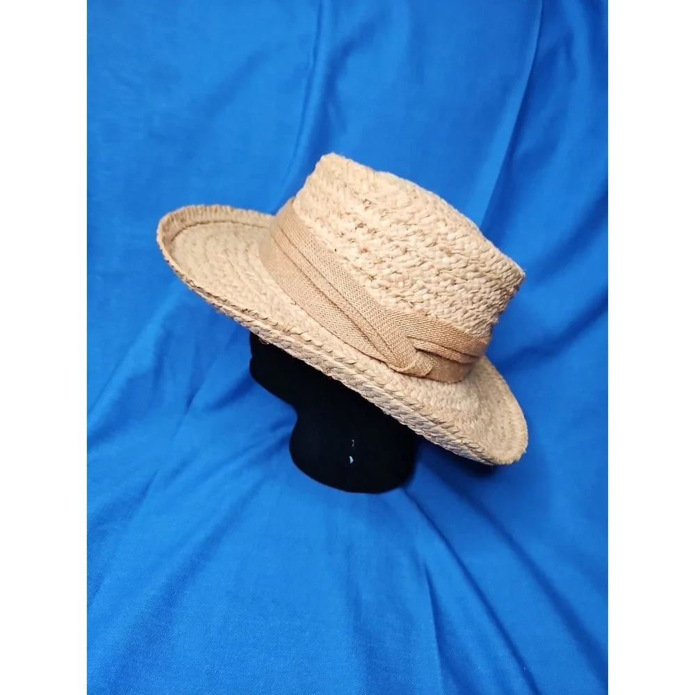 SUMMER CLUB Australia Hat Straw Wide Brim Sun Blocker Beach Coastal Size Large‎